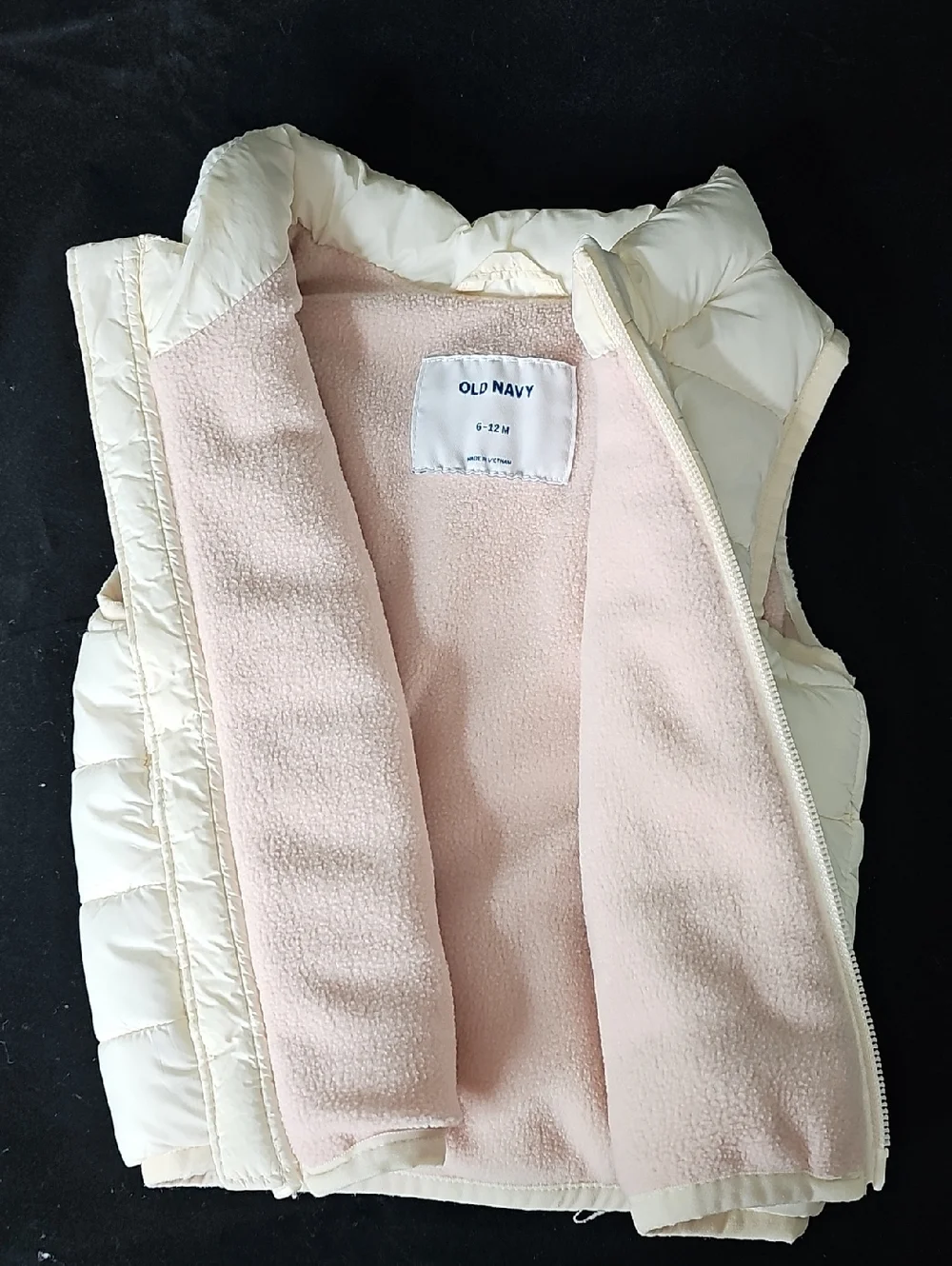 Old Navy Cream Quilted Baby Vest
